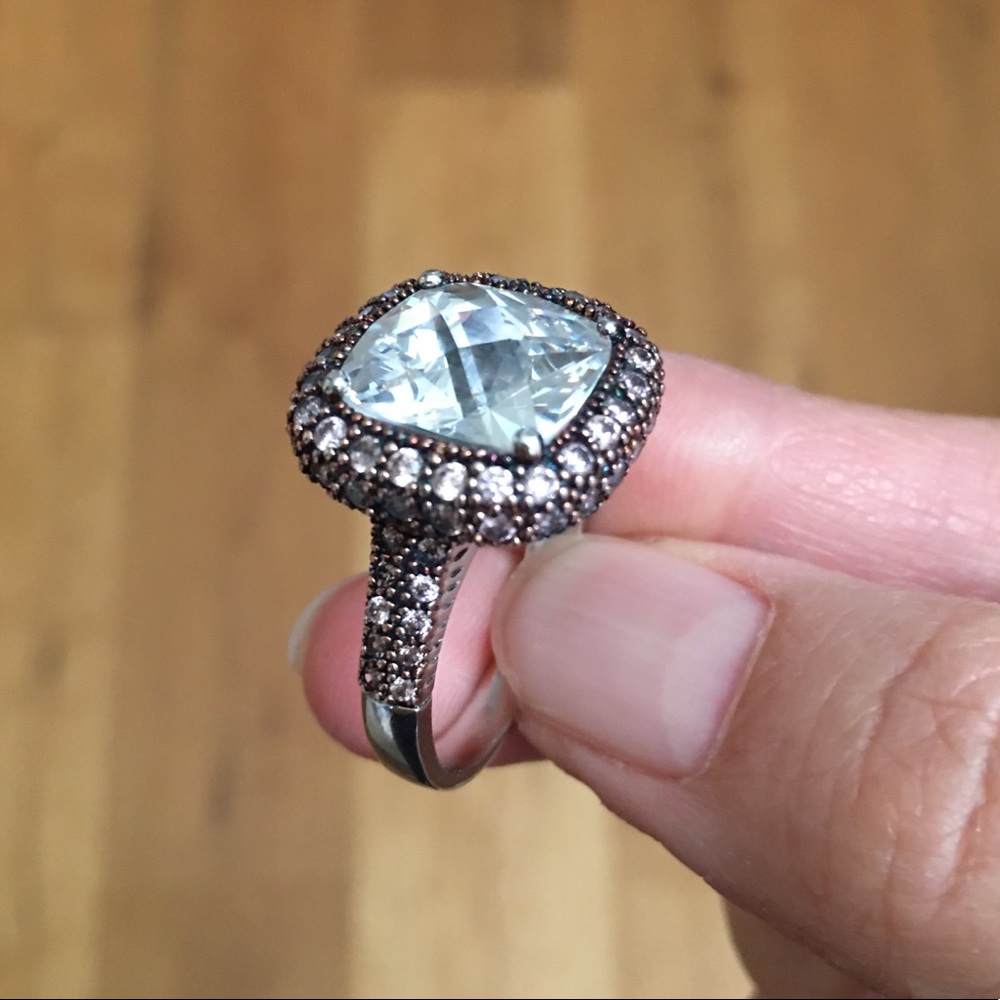 Joseph Esposito designer cz sterling silver ring